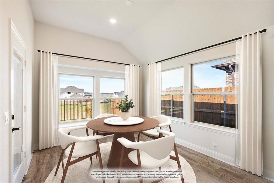 Furnished interior view inside a new home in Parks at Panchasarp Farms 55-60, Burleson (Image 12).