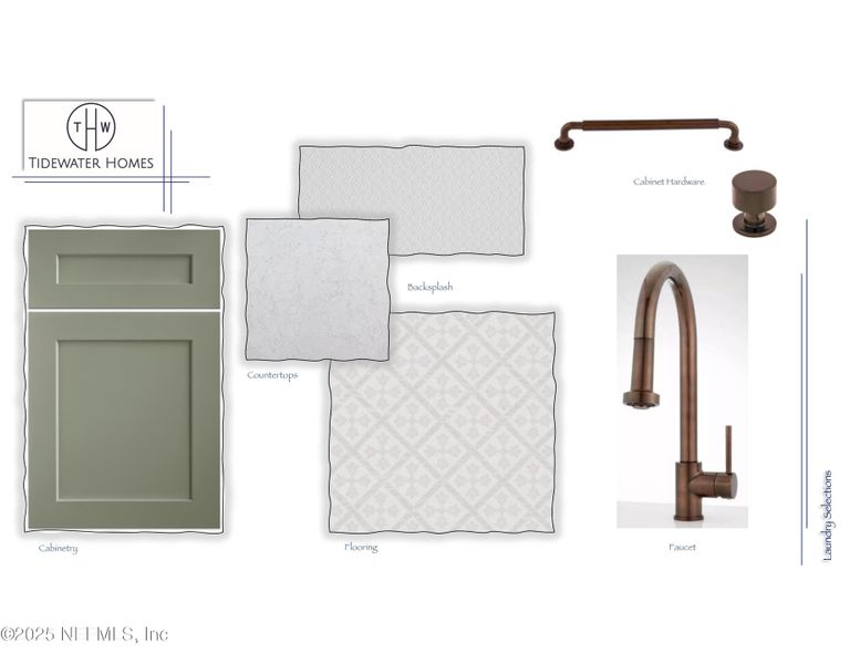 Sample of building materials used in homes in Highpointe at Rivertown, St. Johns (Image 9).