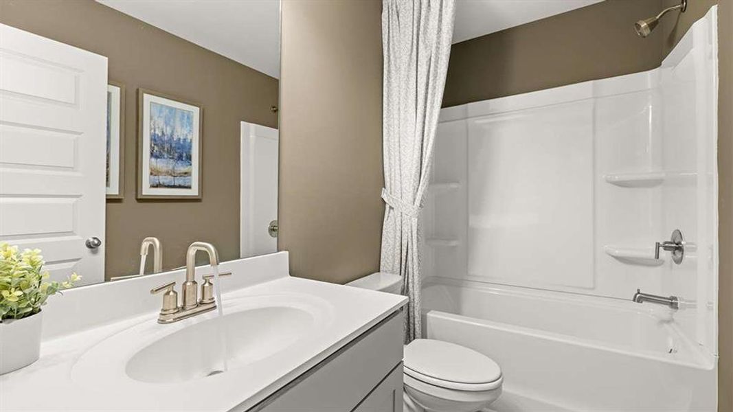 Furnished interior view inside a new home in Heritage Pointe, Senoia (Image 16).