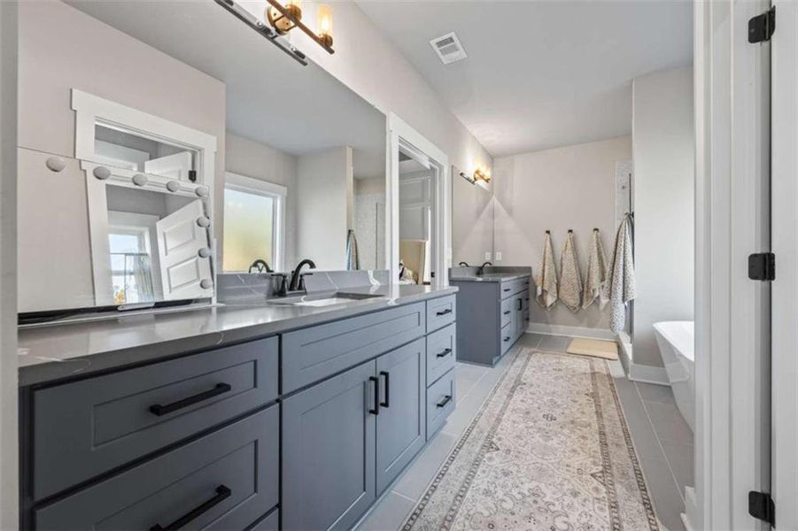 Furnished interior view inside a new home in , Monroe (Image 35).