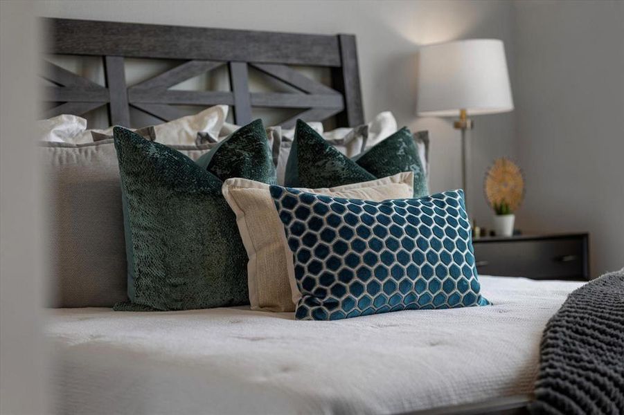 Furnished interior view inside a new home in University Park at Northpointe, Denton (Image 16). Furnished interior view inside a new home in University Park at Northpointe, Denton (Image 16).