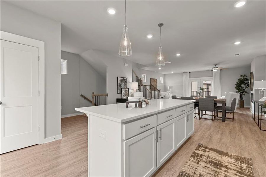 Furnished interior view inside a new home in One Riverside West, Atlanta (Image 11).