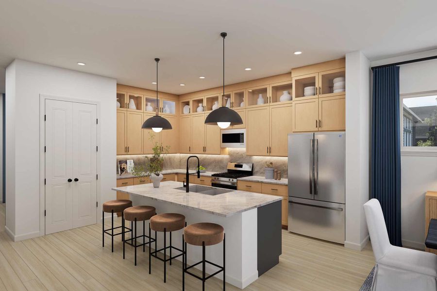 Representative furnished interior of a home built from the The Bonnie by David Weekley Homes in Lanier Landing - Reserve Collection, Gainesville (Image 5).
