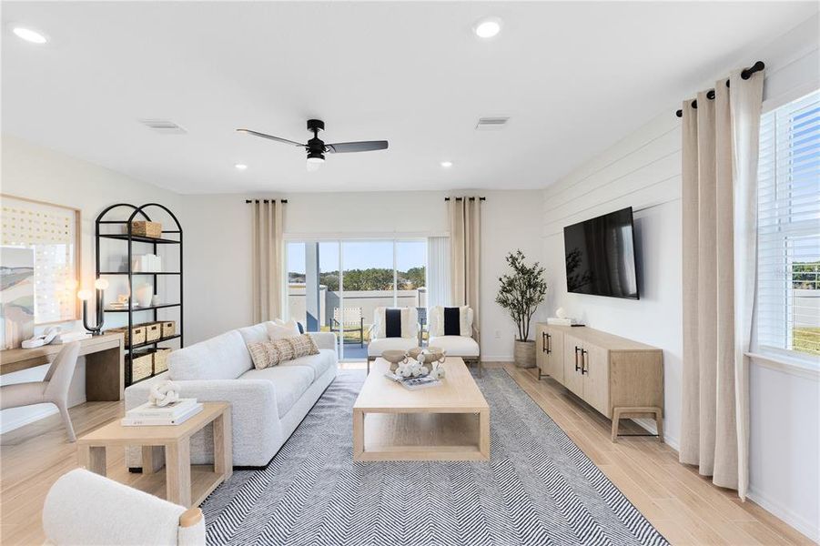 Furnished interior view inside a new home in , Davenport (Image 11).