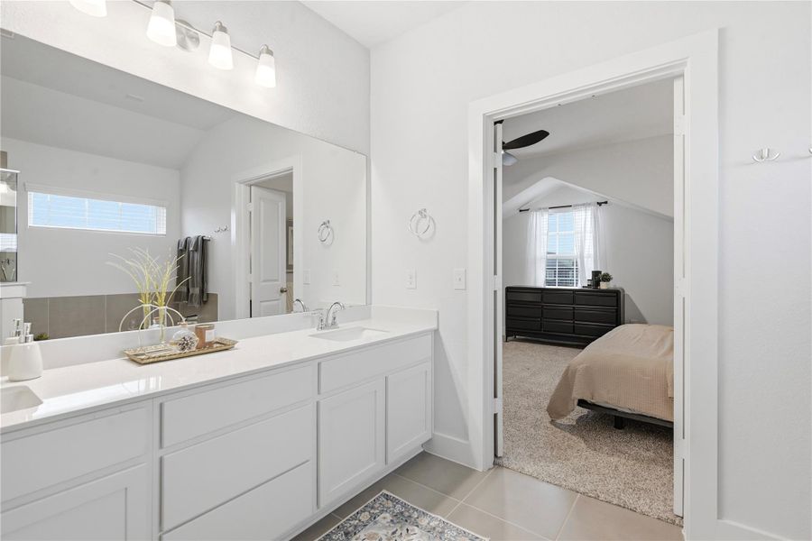 Furnished interior view inside a new home in Sunfield, Buda (Image 18).