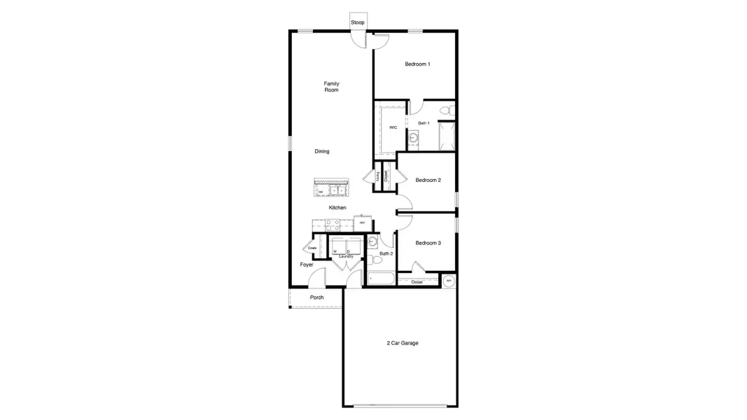 2D floor plan layout of this home in Hickory Grove, Krum, TX (Image 4). 2D floor plan layout of this home in Hickory Grove, Krum, TX (Image 4).