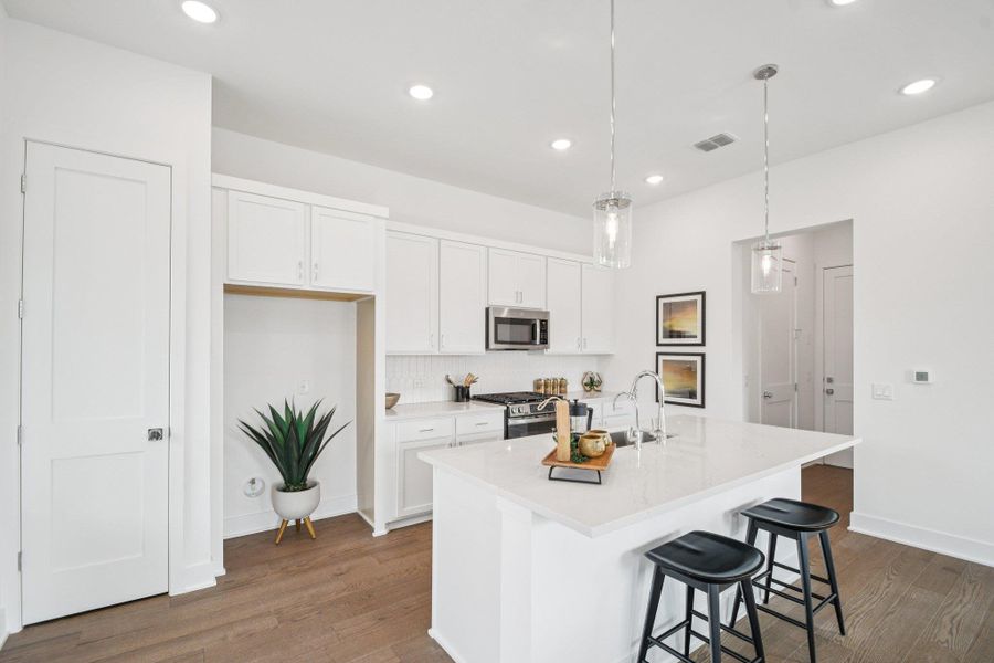 Furnished interior view inside a new home in Novel, Austin (Image 31).