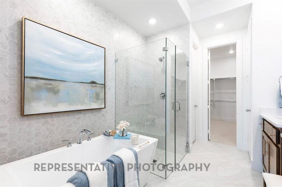 Furnished interior view inside a new home in M3 Ranch, Mansfield (Image 12).