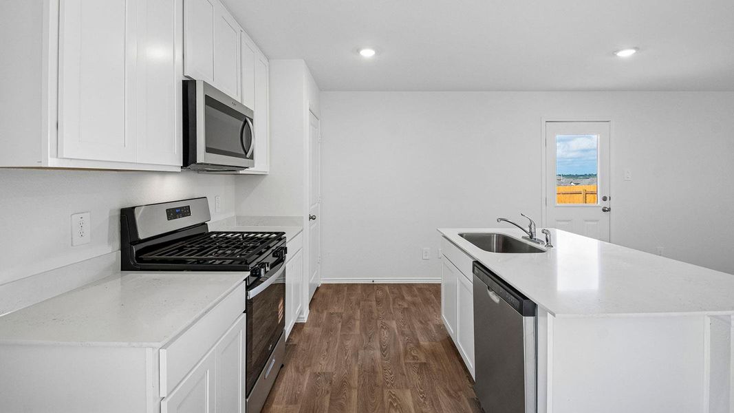 Furnished interior view inside a new home in Prairie Lakes, Buda (Image 8).