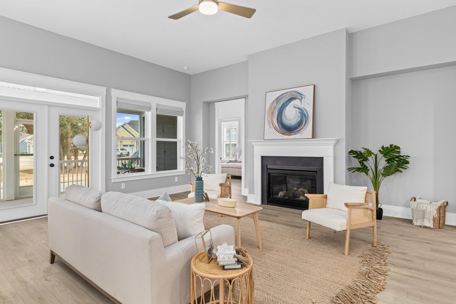 Furnished interior view inside a new home in , Summerville (Image 8). Furnished interior view inside a new home in , Summerville (Image 8).
