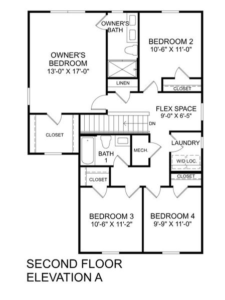 2D floor plan layout for the Sequoia by Ryan Homes in Sterling Oaks Two-Story Homes, Ash, NC (Image 3). 2D floor plan layout for the Sequoia by Ryan Homes in Sterling Oaks Two-Story Homes, Ash, NC (Image 3).