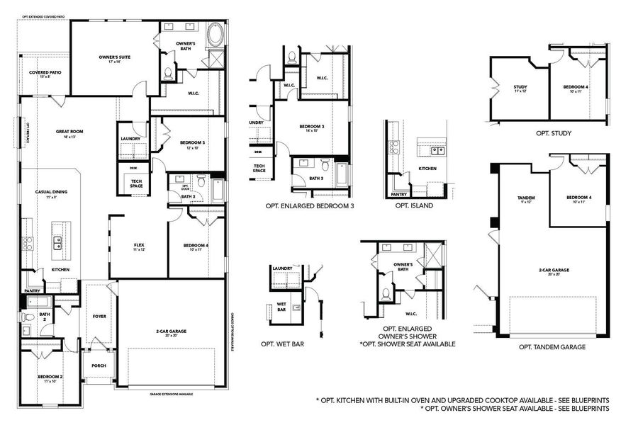 2D floor plan layout of this home in Aldeana, Bonney, TX (Image 4).
