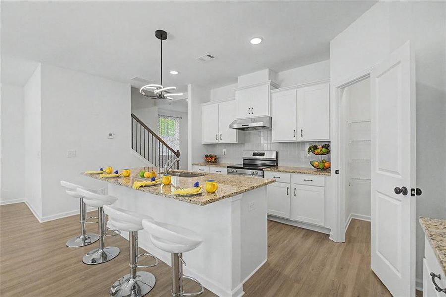 Furnished interior view inside a new home in , Atlanta (Image 11).