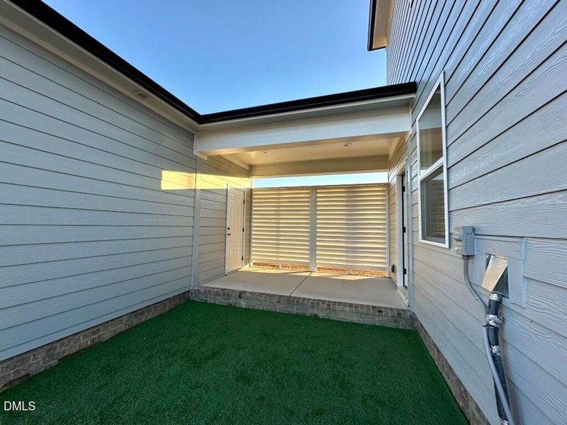 Exterior details and patio area of a home in Forestville Yard, Knightdale (Image 3).