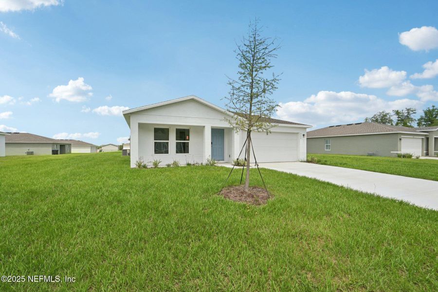 Front exterior of a new home in River Hill, Welaka, FL, highlighting curb appeal (Image 6).