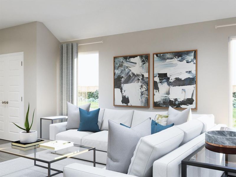 Furnished interior view inside a new home in Deer Creek, Fort Worth (Image 11). Furnished interior view inside a new home in Deer Creek, Fort Worth (Image 11).