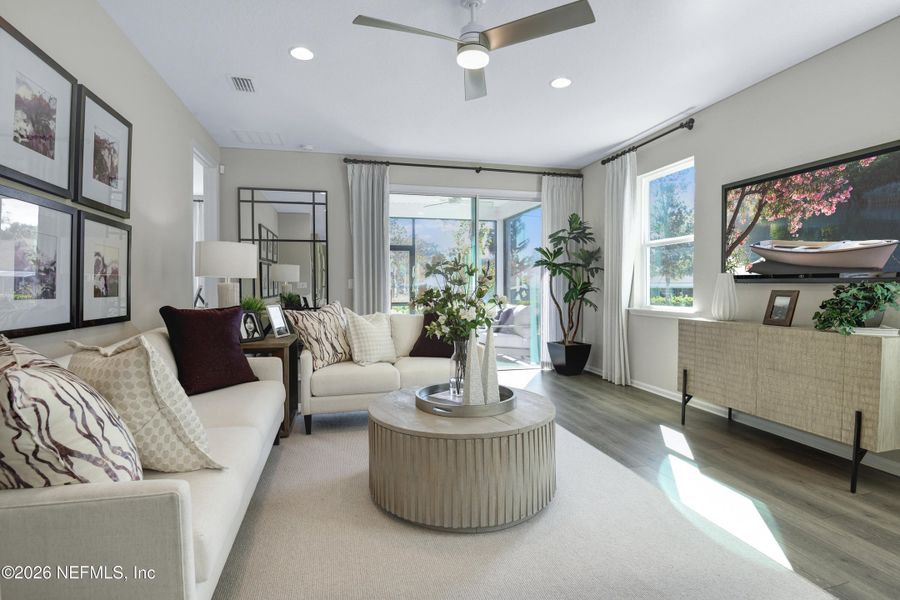Furnished interior view inside a new home in , Jacksonville (Image 12).