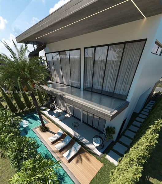 Exterior details and patio area of a home in , North Bay Village (Image 3).