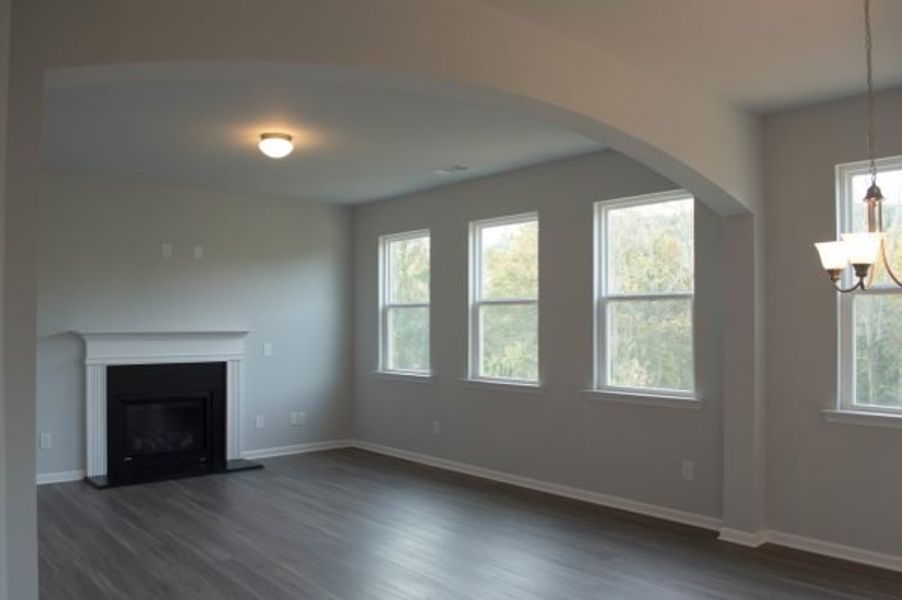 Representative unfurnished interior of a home built from the Mayfield by Piedmont Residential in The Reserve at Willow Oaks, Canton (Image 28).