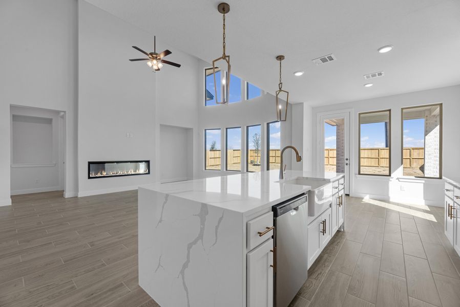 Furnished interior view inside a new home in Meridiana, Manvel (Image 8).