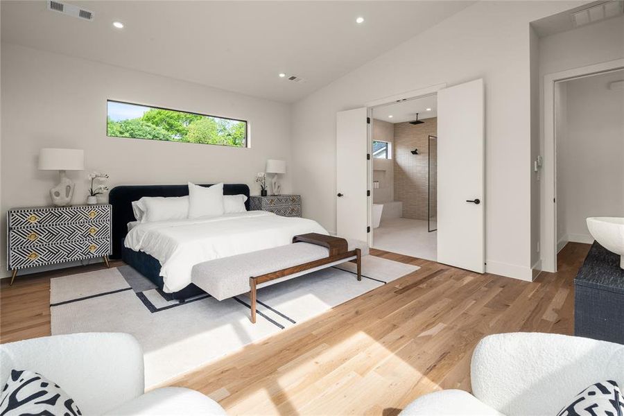 Furnished interior view inside a new home in , Dallas (Image 39).