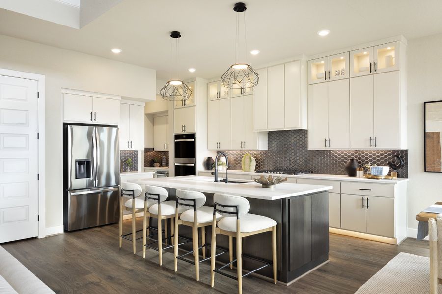 Representative furnished interior of a home built from the Jonestown by Scott Felder Homes in Esperanza, Boerne (Image 6).