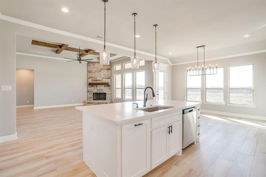 Furnished interior view inside a new home in , Weatherford (Image 12).