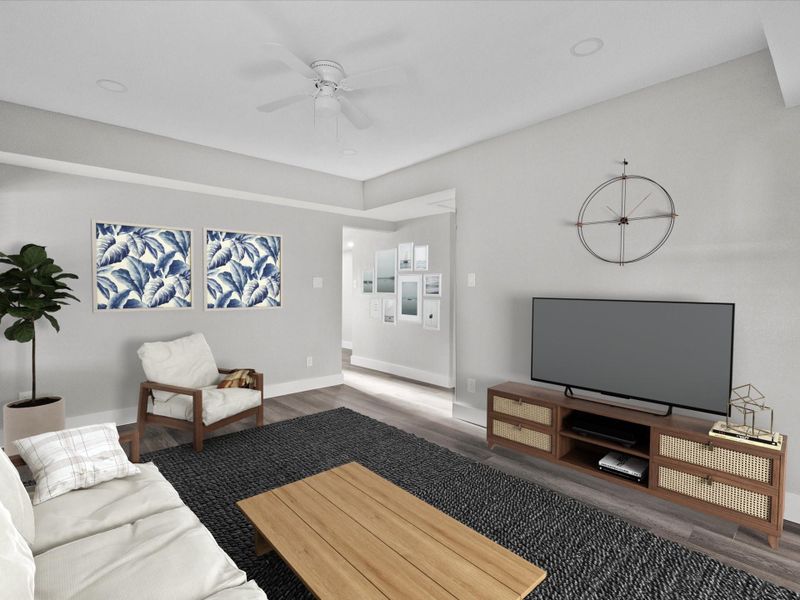 Furnished interior view inside a new home in , Dickinson (Image 6). Furnished interior view inside a new home in , Dickinson (Image 6).