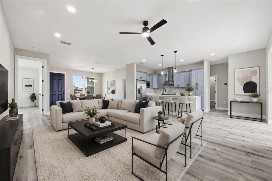 Furnished interior view inside a new home in , Kissimmee (Image 5).