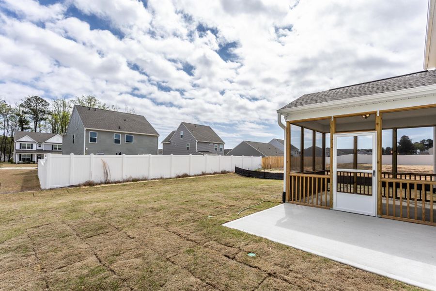 Exterior details and patio area of a home in Daniel Farms, Benson (Image 4).