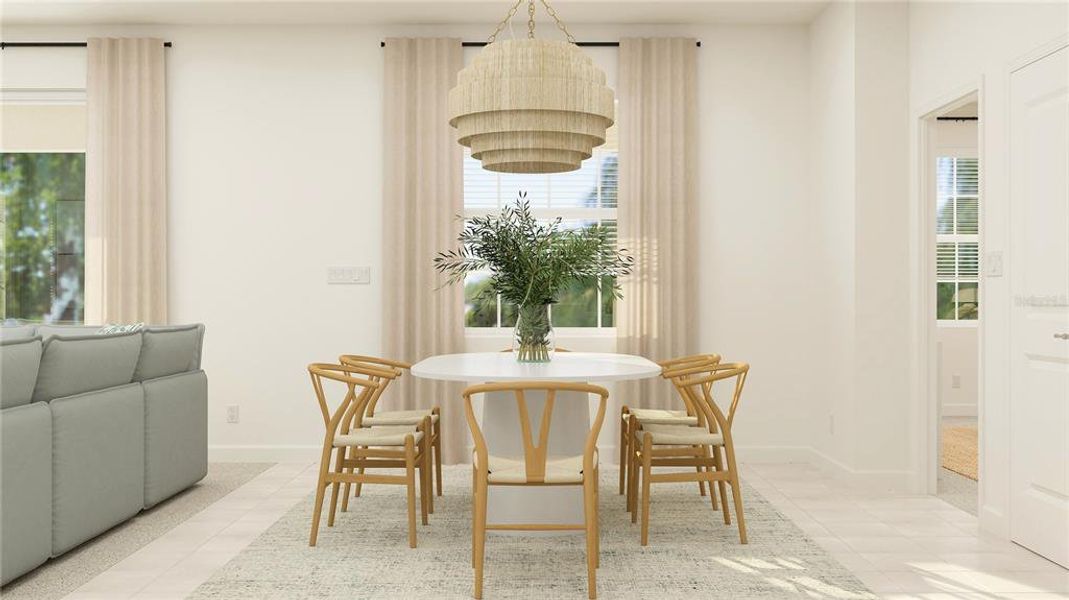Furnished interior view inside a new home in Wellen Park Golf & Country Club, Venice (Image 14).