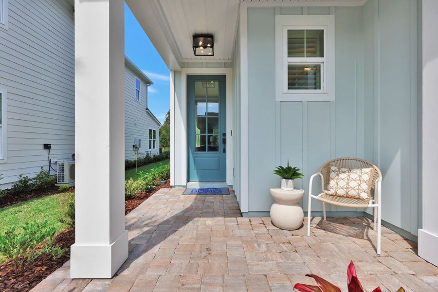 Representative exterior details of a home built from the Atlas by Riverside Homes in Seabrook Village at Nocatee, Ponte Vedra (Image 4).