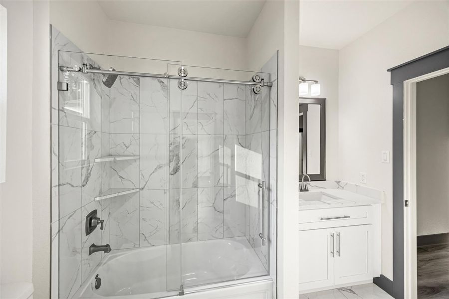 Furnished interior view inside a new home in , Conroe (Image 6).