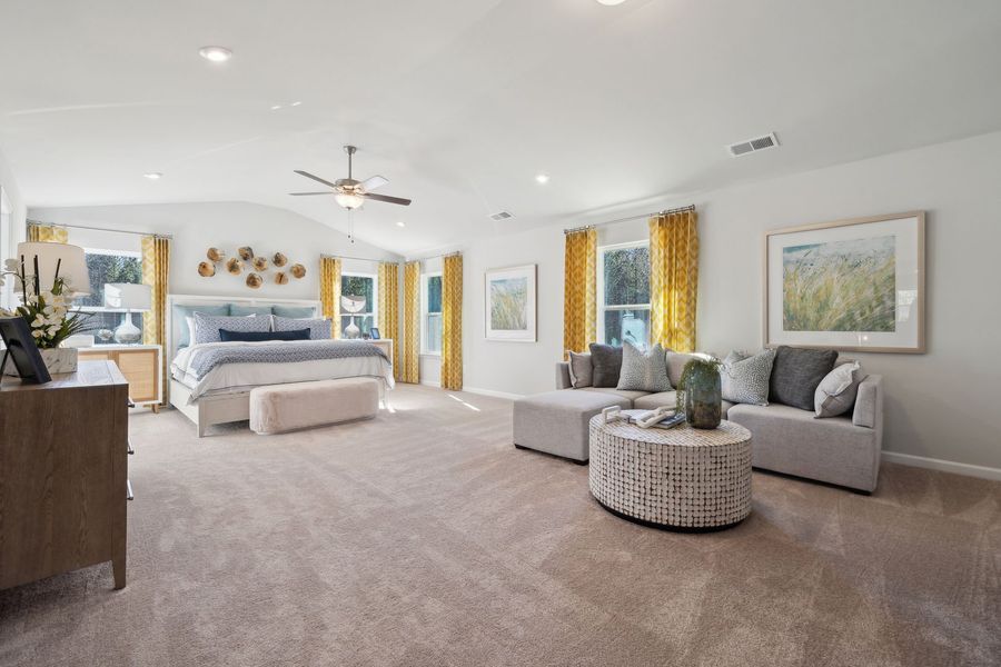 Furnished interior view inside a new home in Fallbrook Single Family Homes, Indian Trail (Image 15). Furnished interior view inside a new home in Fallbrook Single Family Homes, Indian Trail (Image 15).