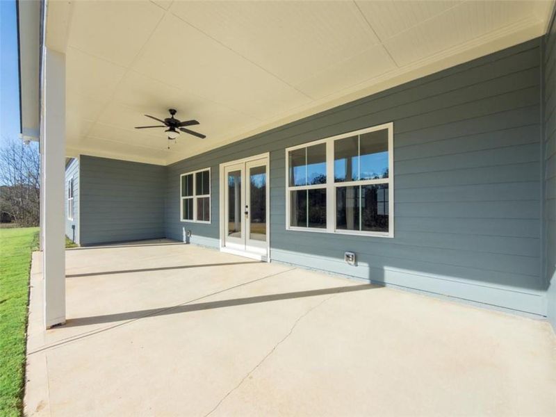 Exterior details and patio area of a home in , Social Circle (Image 30).