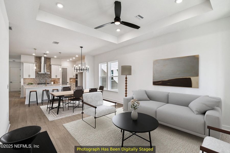 Furnished interior view inside a new home in Crosswinds 40’, Ponte Vedra (Image 11).