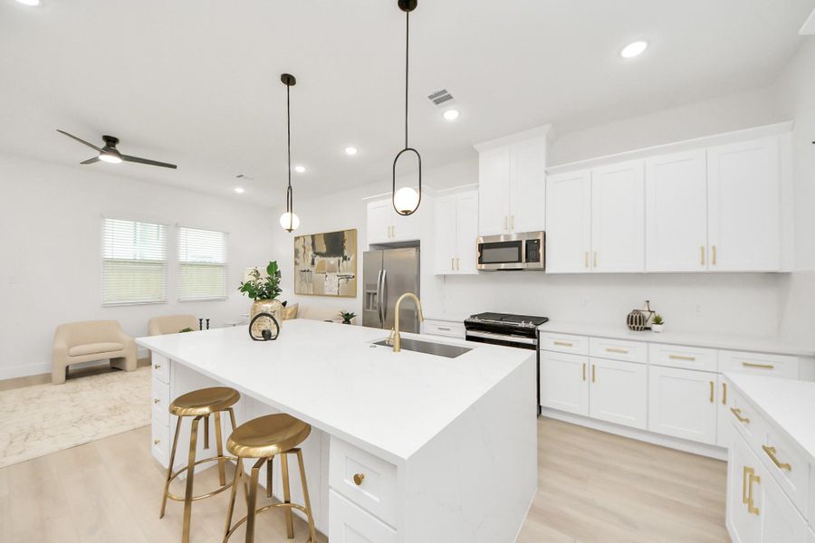 Furnished interior view inside a new home in , Houston (Image 7).