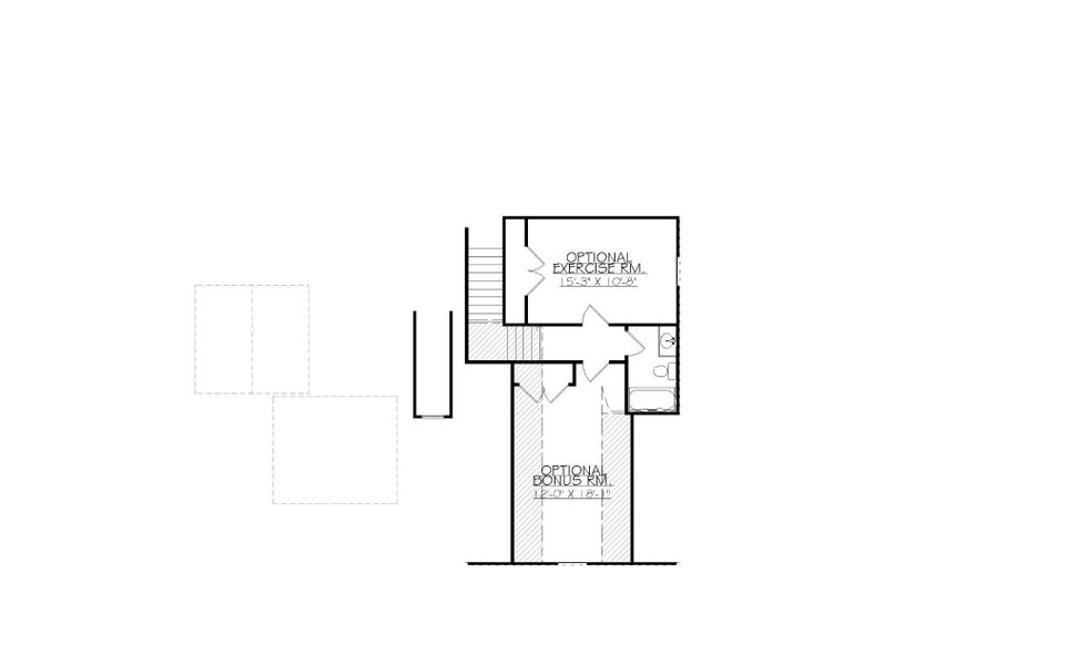 2D floor plan layout for the Augusta by Designer Homes of Georgia in Austin Heights, North Augusta, SC (Image 3).