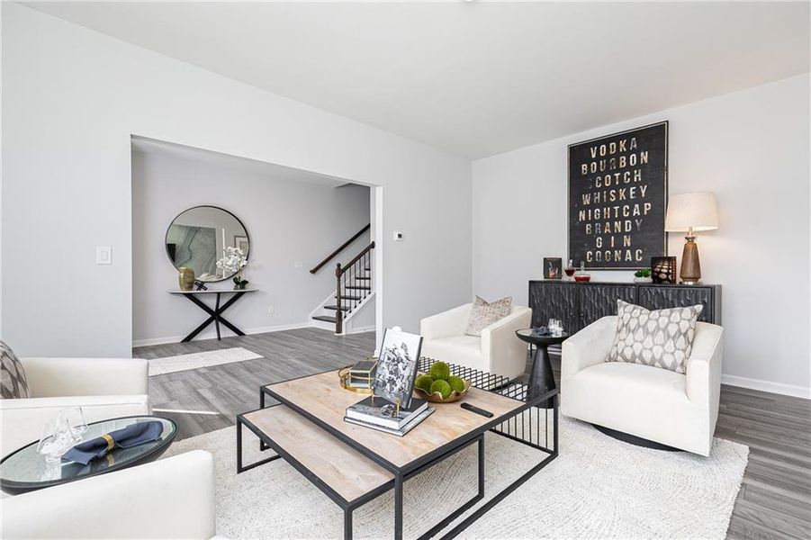Furnished interior view inside a new home in , Lawrenceville (Image 7).