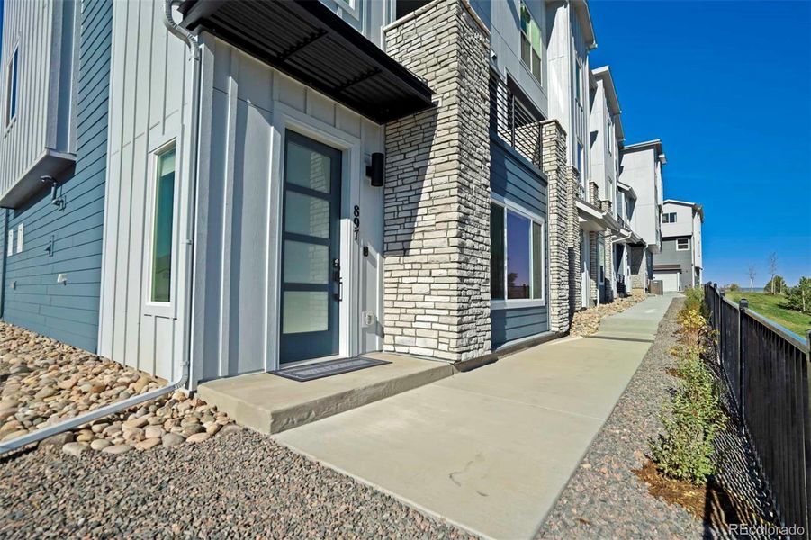 Exterior details and patio area of a home in , Colorado Springs (Image 3). Exterior details and patio area of a home in , Colorado Springs (Image 3).