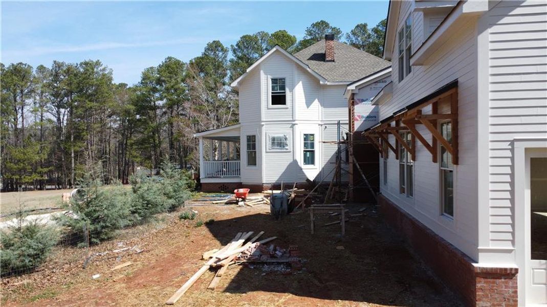 In-progress construction of a new home in , Marietta, GA (Image 7).