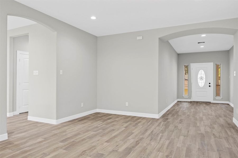 Sample of the back of the family room