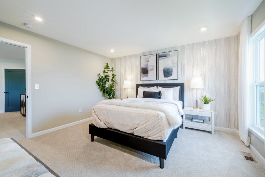Representative furnished interior of a home built from the Wembley by Fischer Homes in Villas at Gold Creek, Dawsonville (Image 29).