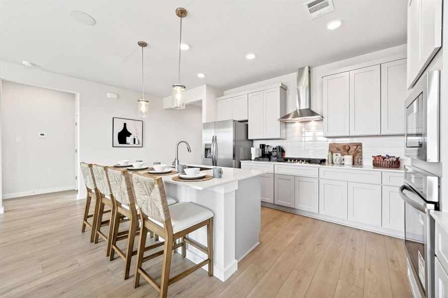 Furnished interior view inside a new home in Parks at Foster Crossing, Anna (Image 7).
