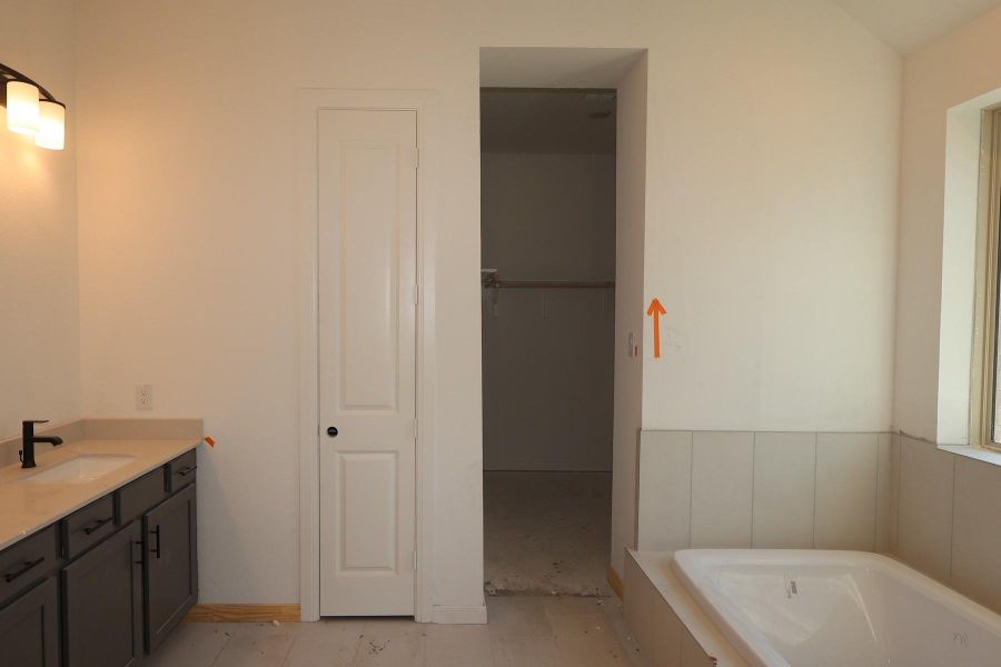 Furnished interior view inside a new home in Meridiana 45' Homesites, Manvel (Image 4).