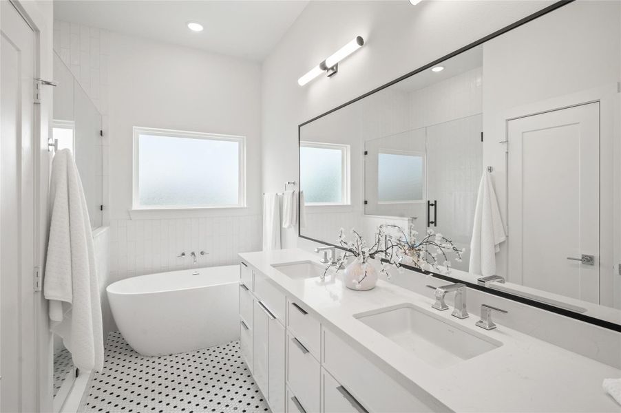Furnished interior view inside a new home in , Houston (Image 13).