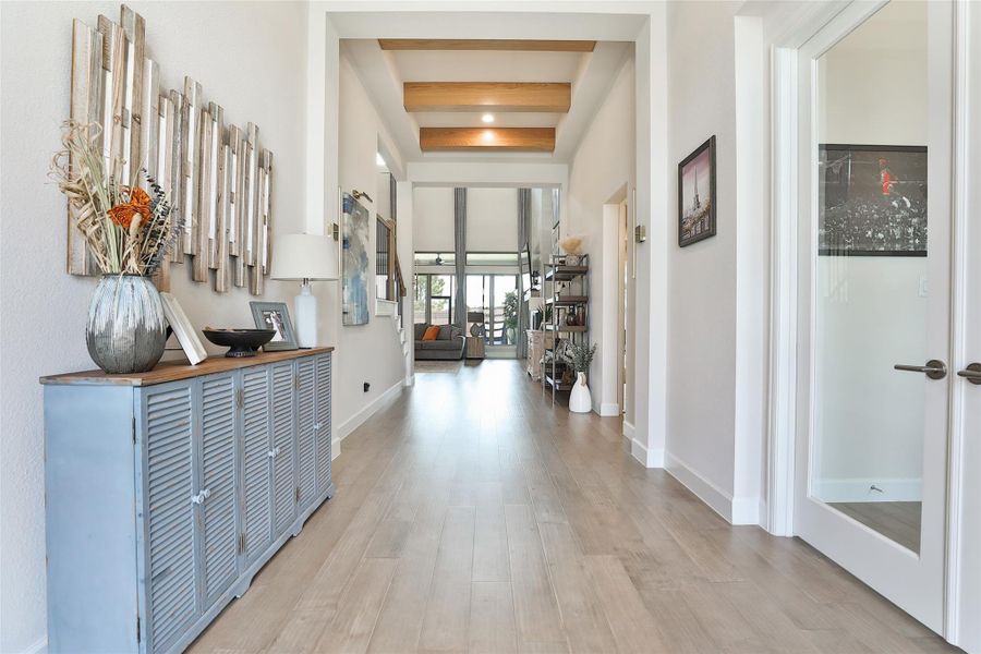 Furnished interior view inside a new home in Elyson, Katy (Image 14).