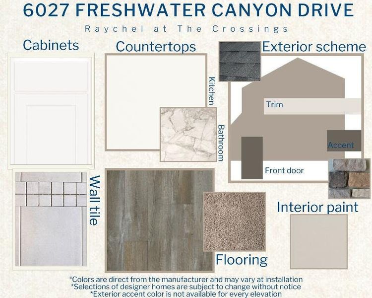 Raychel - Colors for this home