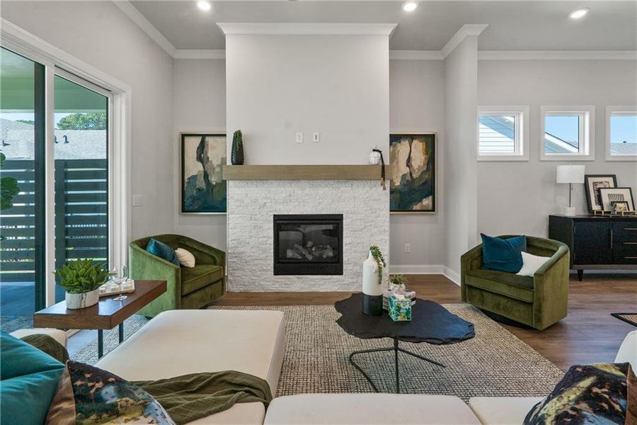 Furnished interior view inside a new home in Promenade at Sawnee Village, Cumming (Image 4).