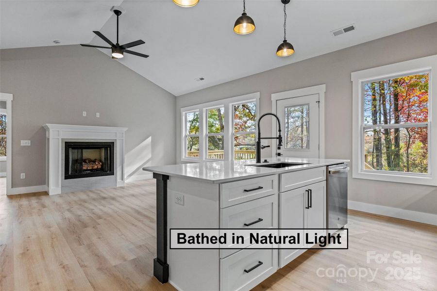 Furnished interior view inside a new home in , Asheville (Image 34).